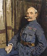 Sir William Orpen Marshal Foch,OM Sweden oil painting artist